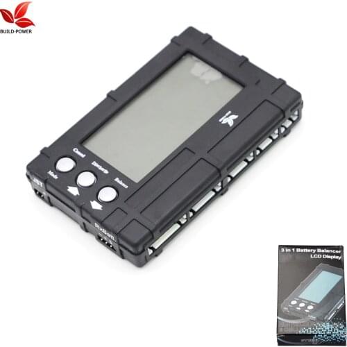 Build Power 3 in 1 Battery Balancer RC 2s-6s Lipo Li-Fe LCD + Voltage Meter Tester + Discharger