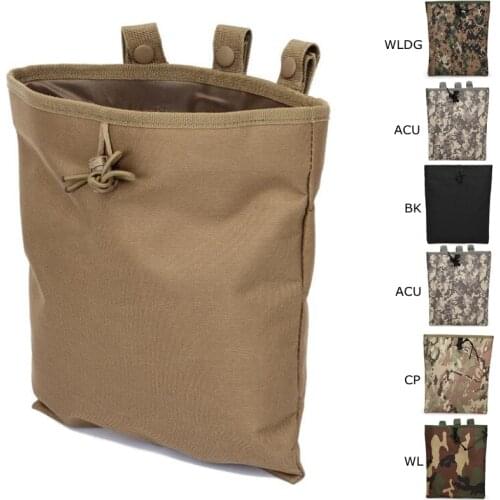Tactical Airsoft Molle Dump Bag Hunting Drop Magazine Pouch Drop Utility Large Pouch Belt Magazine Reloader Pouch Accessory Bag