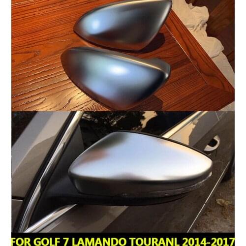 2PC For VW GOLF 7 MK7 MK7.5 GTI R Lamando 2013 - 2018 TouranL 2016 2017 ABS Side Rear view Mirror Cover Replacement Caps Shell