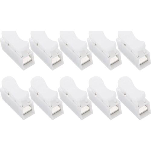 10/30pcs 3 Pin Wire Push Spring Test Terminal Connector For Low Power Electrical Equipment Spring Quick Connector