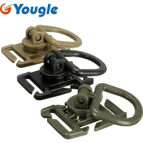 10 Pcs/lot YOUGLE 360 Rotation D Ring Buckle Molle Webbing Strap Locking Carabiner Backpack Clip