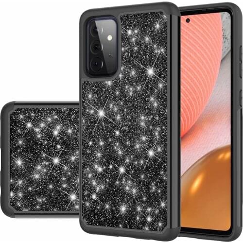 Glitter Sparkle Bling Shiny Shock Absorption Protective Anti-Scratch Tough Armor case for Samsung A72 5G/ A52/ A32 5G/ A02S/A12