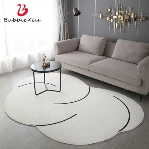 Bubble Kiss Cashmere Rugs Morandi Abstract Large Carpets For Living Room Nordic Home Bedroom Decoration Thick Tatami Floor Rugs