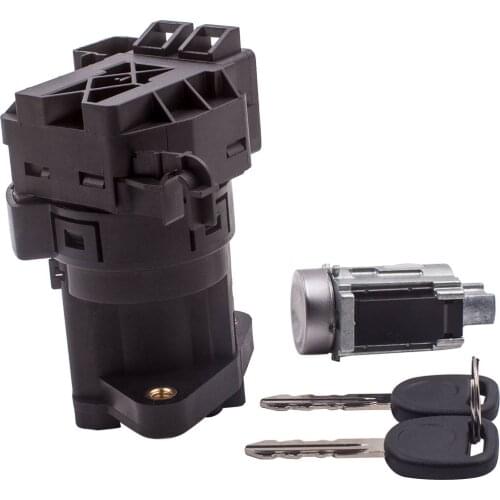 Black Durable Ignition Lock Cylinder & Switch Key For Chevy Impala 22599340 12458191