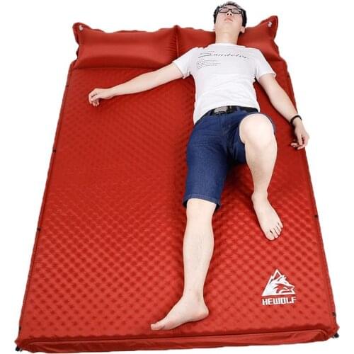 Double Person High Quality Inflatable Cushion 5cm Thick Inflatable Bed Outdoor Camping Mat Air Mattress