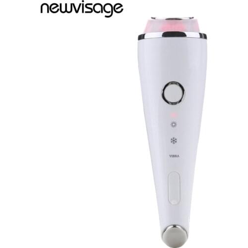 Hot Cold Hammer Face Massager Skin Care Tool Face Liftin Facial Machine Face LED Beauty Device Vibration Cryotherapy Lymphatic