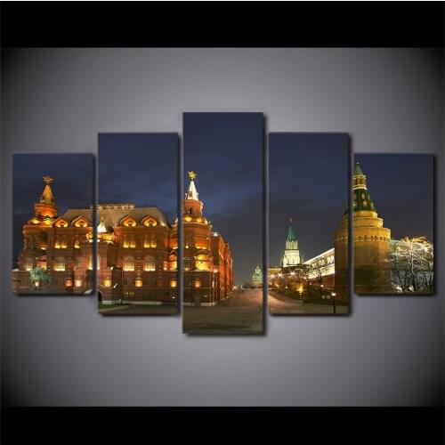 HD Printed moscow russia kremlin city Painting Canvas Print room decor print poster picture canvas wholesale drop shipping