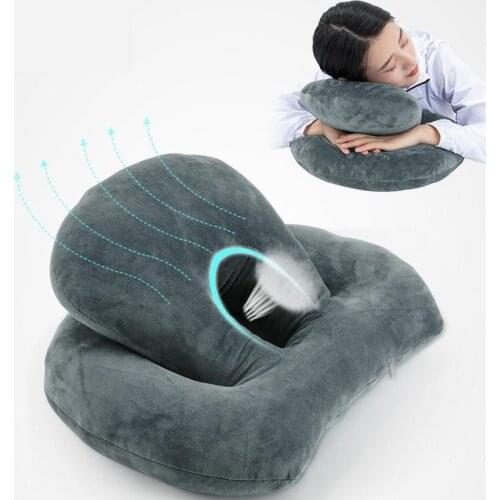 Cartoon Cotton Sleeping Fluffy Pillow Summer Office Nap Throw Pillow Student Classroom Dormitory Adult Table Hollow Out Mat