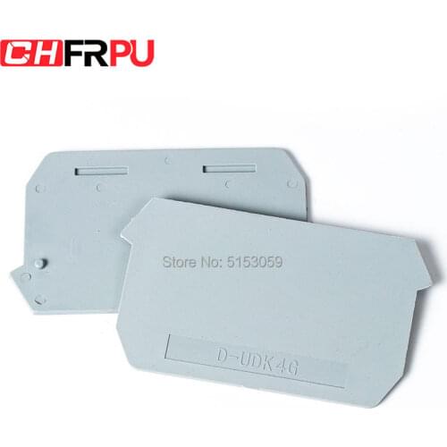 UDK4 Terminal Block End Cover Plate Din Rail Terminal Blocks accessories
