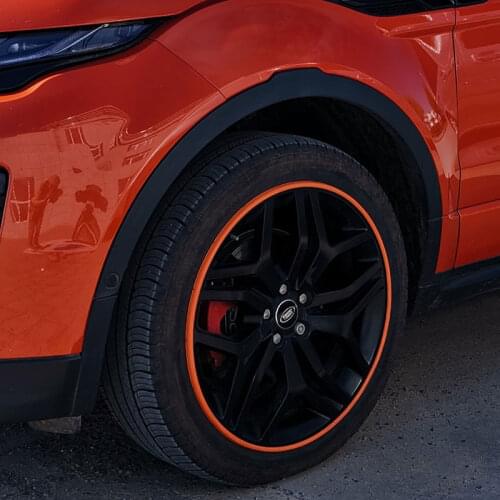 Orange Car Accessories Set R16"R17"R18"R19"R20" Inch Hub Caps Skin Rim Cover For Hot Wheels Covers Caps Rim & Tire Protection