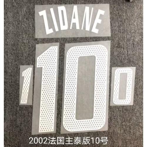 Super A Retro 2002 World Cup france home soccer jersey zidane HENRY number font print, Hot stamping patches badges