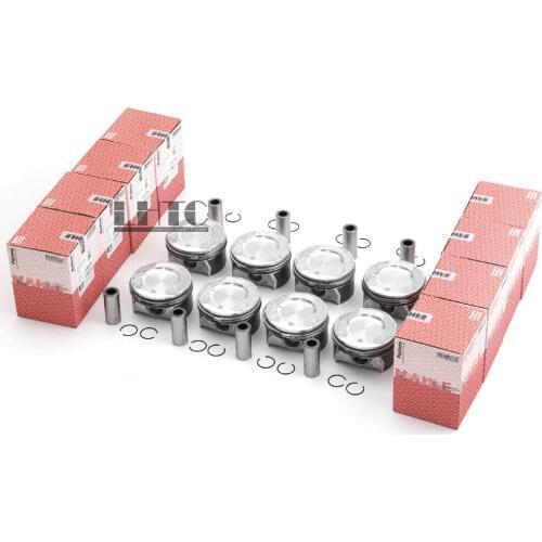 NEW 8x Pistons Rings Set 2780302317 Made by Mahle For Mercedes-Benz X166 W221 W222 GL500 S500 M278 4.6T 4.7T