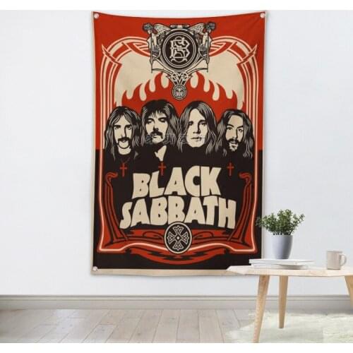 Rock and Roll Band Singer Music Posters High Quality Print Art Canvas Banner Four-hole Flag Background Wall Hanging Home Decor J