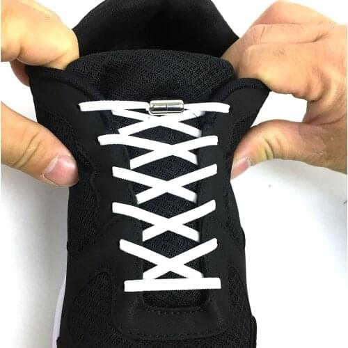 2PCS No tie Shoelaces Elastic Shoe Laces For Kids and Adult Sneakers Shoelace Quick Lazy Laces 10 Color Shoestrings 100CM