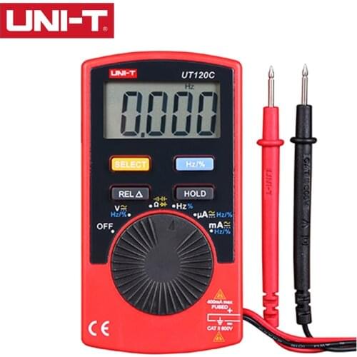 UNI-T UT120A/UT120B/UT120C Pocket Size Digital Multimeter AC / DC Current Test Function REL Relative Measurement