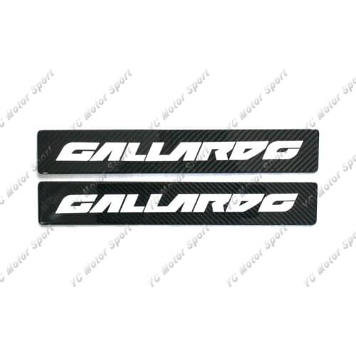 Dry Carbon Fiber Door Sill Fit For 2003-2014 Gallardo LP550 LP560 LP570 Door Sill Plate Replacement with White Letters
