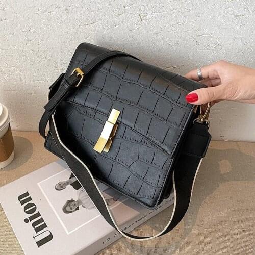 Stone Pattern PU Leather Crossbody Bags for Women 2021 Simple Shoulder Handbags Womens Travel Branded Trending Hand Bag ladies