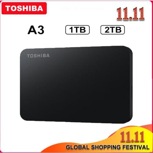 TOSHIBA Canvio Basics HDD 2.5" A3 USB 3.0 External Hard Drive 2TB 1TB Portable Hard Disk externo disco duro externo Hard Drive