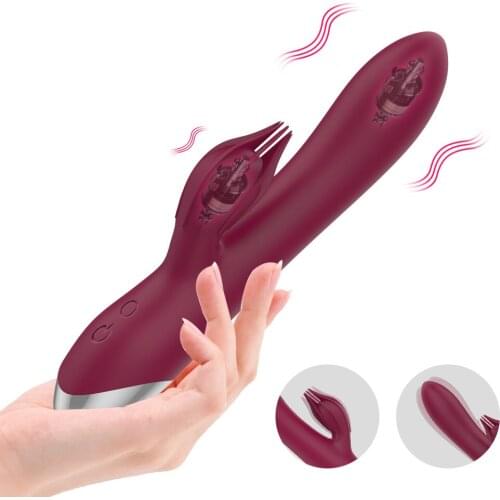 G-spot Rabbit Vibrator Chargable Dildo Vibrator Sex Toy for Women 2 Motors 10 Speeds Clitoris Stimulation Adult Products