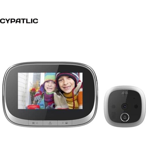 Motion Detect Mirilla Digital Puerta Spyhole Door Viewer Camera Video Peephole Door Bell Take Photo/Video IR Night Vision