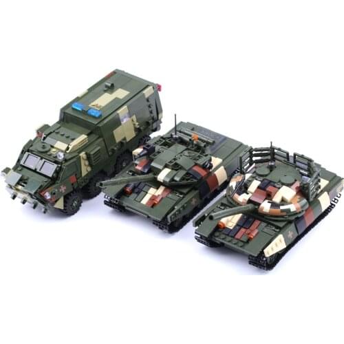 The Military Weapon Army USSR BMM-4S Boxer Medical Armored Infantry Vehicle T-72 T-64 Main Battle Tank Building Blocks Brick Toy