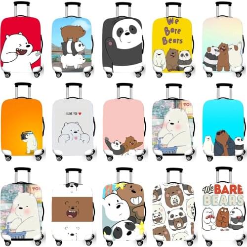 Luggage Protective Cover Case For Elastic 18-32 Inch Suitcase Protective Cover Cases Covers Travel Accessories Three Bears G1232