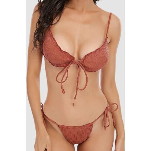 Womens Swimming Suit 2021 Sexy Bikini Swimsuit Women sleeveless biquini Set Push-Up Print Swimwear Beachwear Swimsuit