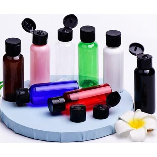 200pcs 50ml PET bottle with plastic disc lid,essential oil/liquid/moisturizer/facial water container