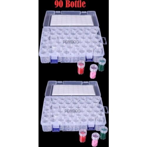 45/32/60 grid plastic box storage box medicine box diamond painting storage box embroidery storage box jewelry accessories tools