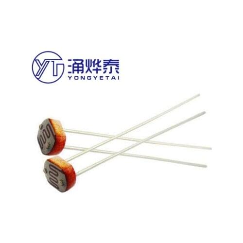 50pcs 5506/5549/5516/5528/5539/5537 Photosensitive Resistor Photoelectric Switching Element Photoelectric Detection Element 5MM