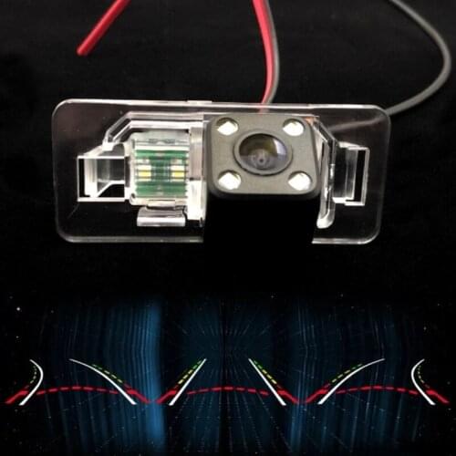 Car Intelligent Parking Tracks Camera For Skoda Fabia II Yeti 5L Superb 2009~2015 HD CCD Back up Reverse Rear View Camera