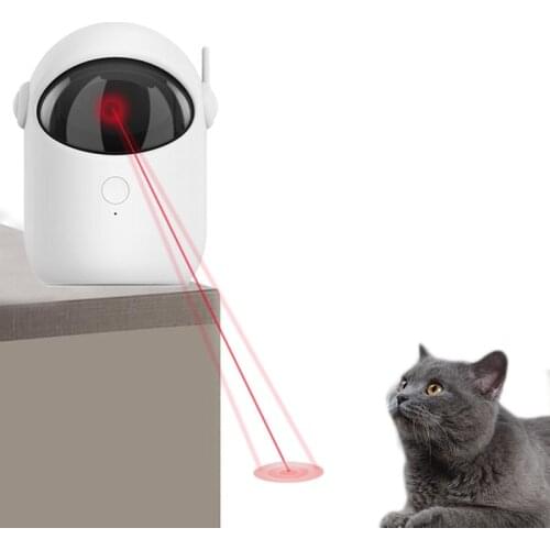 Invigorating Cat Laser Toy Automatic Interactive Adjustable Laser For Cat Play Teaser Electric Silent Training USB Charging