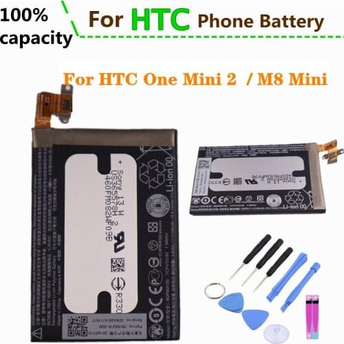 For HTC One Mini 2 mini2 / M8 mini M8mini Battery BOP6M100 2100mAh 100% Capacity Battery + Tools