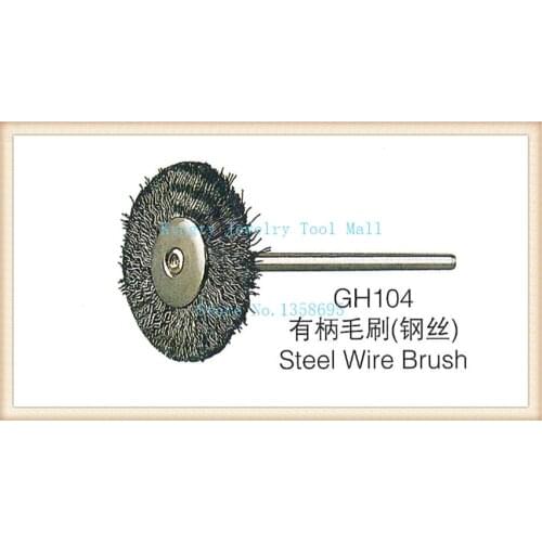 Jewellery making 50pcs Steel Wire Wheel Brushes Cup Rust Dremel Accessories shank 2.35mm