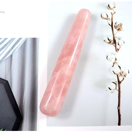 Massage Stick Natural Rose Quartz Face Body Eye Crystal Mineral Stone Massager Health Skin Care Gua Sha Detox Lifting Yoni Wand