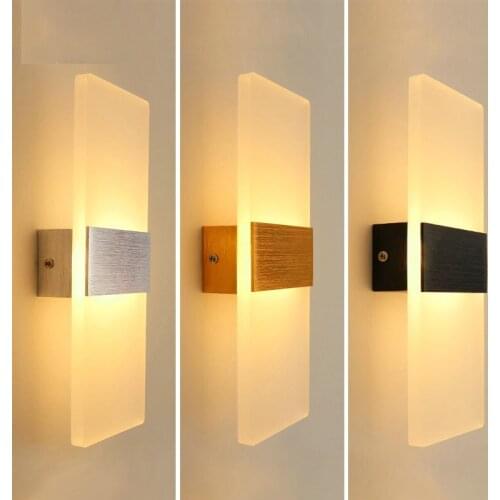 6W/10W Minimalist LED Acrylic Wall Light Up Down Interior Ligting Fxiture Hotel Corridor Staircase Bed Side Wall Lamp