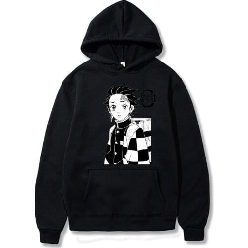 Anime Demon Slayer Graphic Long Sleeve Fashion Hoodies Harajuku Sudadera Sweatshirts