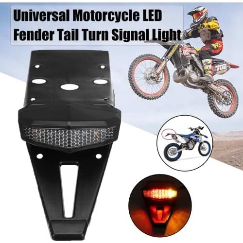 Motorcycle LED Rear Tail Brake Stop Indicator Signal Lamp Universal Turn Signal Light for KTM Enduro for Bobber Dirt Bike