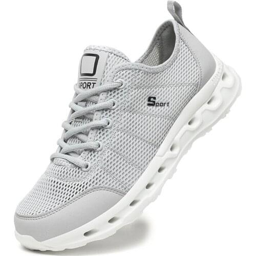 Mesh Breathable Mens Sprots Shoes Light Running Shoes Summer Comfortable Soft Men Casual Shoes Big Size Zapatos De Hombres