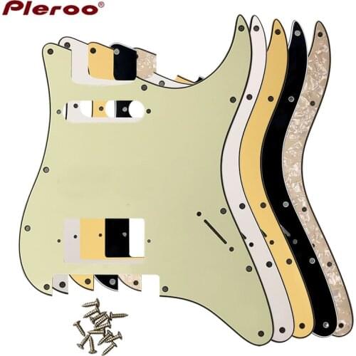 Custom Pleroo Guitar Pickguard-For US 11 Screw Holes With Floyd Rose Tremolo Bridge PAF Humbucker HS pickguard no control knob