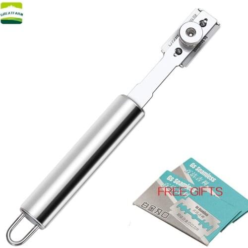 Shaving pig hair knife pig shaving artifact stainless steel pig foot stripper scrape pork scrape animal pig hair removal tool