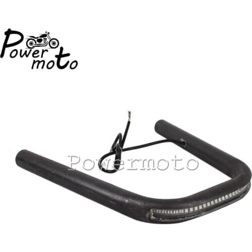 7/8" Motorcycle Rear Seat Hoop Loop with LED Tail Brake Turn Signal Ligh For Harley Cafe Racer Honda Cafe Racer Kawasaki Yamaha