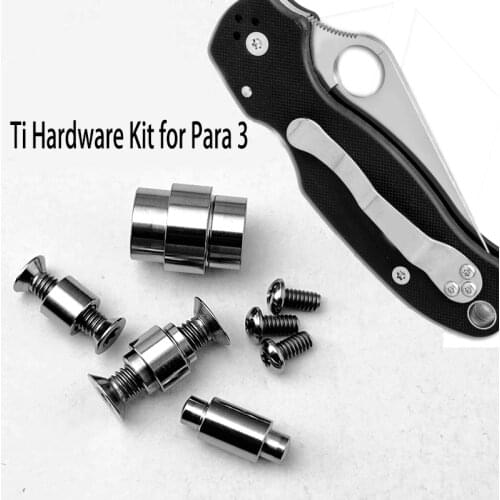 Full Set Titanium Alloy Nail for Knife C223 Screw Spider Handle Screw C223 Para 3 Blade Screw EDC Knife C223 Full Set of Screws