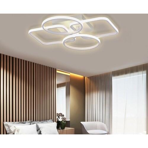 Simple modern led Rectangular Ceiling Light Simple Modern Atmosphere Home Living Room Light Creative Bedroom Light Hall Lights