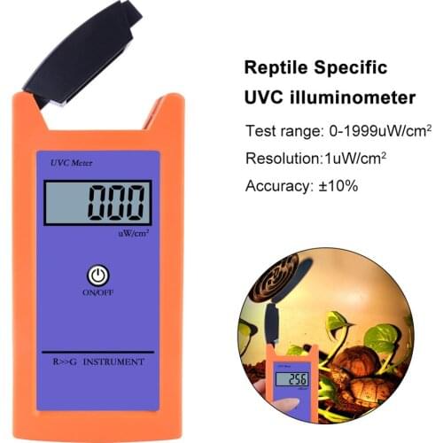 RGM-UVC Reptile UV Radiation Meter Ultraviolet Irradiance Meters High Accuracy UV Illuminance Meter UVC Luminosity Measurement