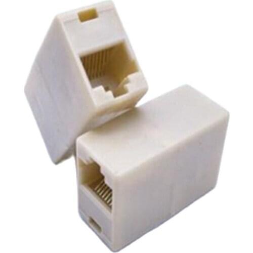 10pcs RJ45 Network Cable 8P8C Connector extension Convertor RJ-45 Cable Joint