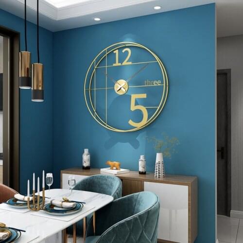Nordic clock simple wall clock living room home decoration wall watch fashion luxury art creative clock wall clock