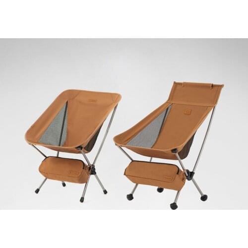 Outdoor folding chair self-driving camping field sketching fishing beach aluminum alloy moon chair camping folding chair