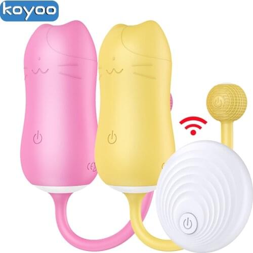 Sex Toys for Women Remote Control Love Eggs Cute Cat Kegel Balls Vibrators Female Wear Vibrating Panties Toy for Couple Sex Shop