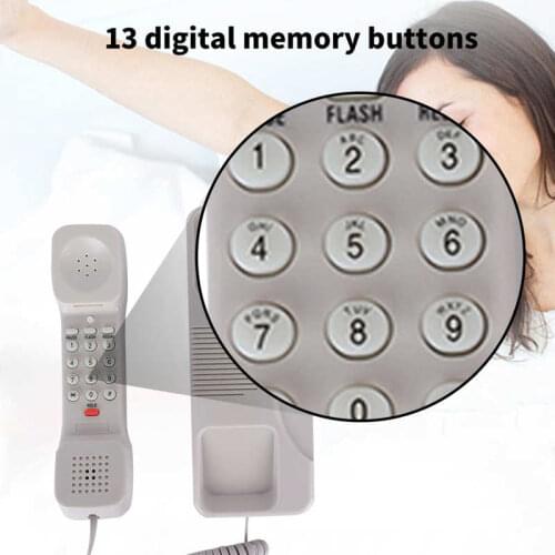 Video Intercom CT-TW170 Wall Phone with Digital Memory Buttons Telephones Landline for Wall and Desk video peephole